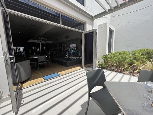 Outside seating  #Veganuary at M & M Cafe in Cape Town