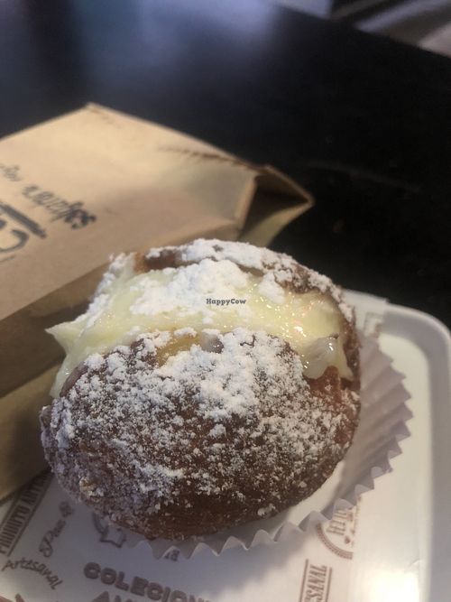 Sonho! And it’s fried!   at Um Sonho de Coxinha (Cantina Vegana) in Sao Paulo