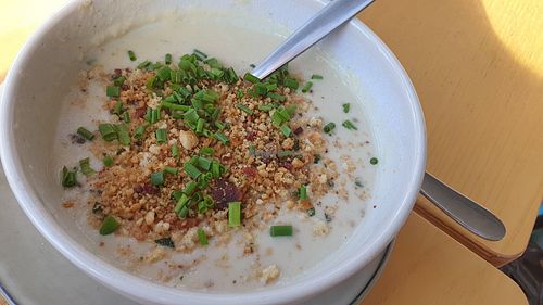 Cauliflower soup at Little No Bones in Byron Bay
