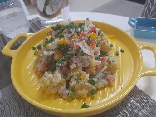 Potato salad at Beyond The Root in Khao Lak