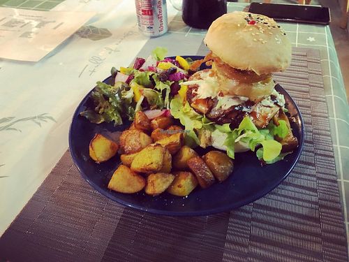 Power burger  at Beyond The Root in Khao Lak