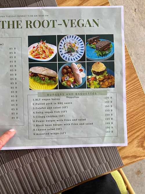 Menú   at Beyond The Root in Khao Lak