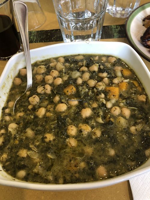 Zuppa di cannellini, ceci, cavolo nero, zucca e finocchietto    at L' Angolo Cottura in Rome