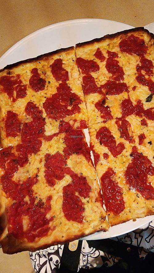 Vegan grandma pie at Umberto's in Lake Grove