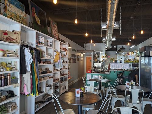 Inside at Good Vibes Juice & Smoothie in Lake Placid