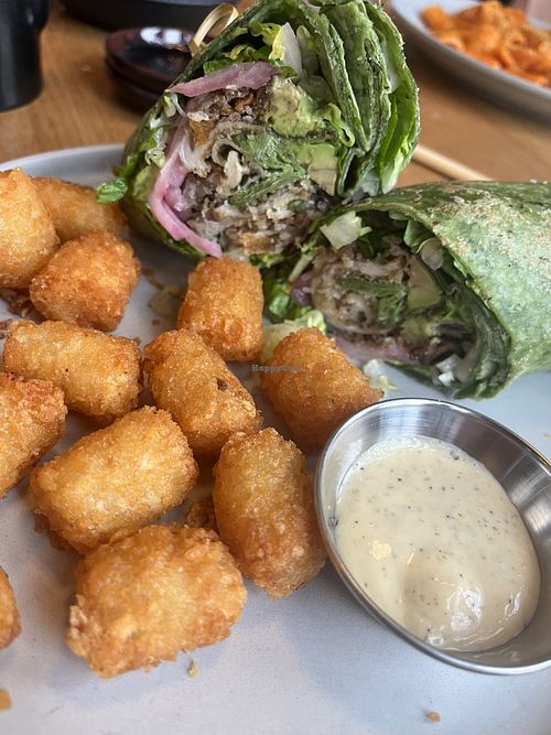 Crispy Mushroom Caesar Wrap  at Planta in Bethesda