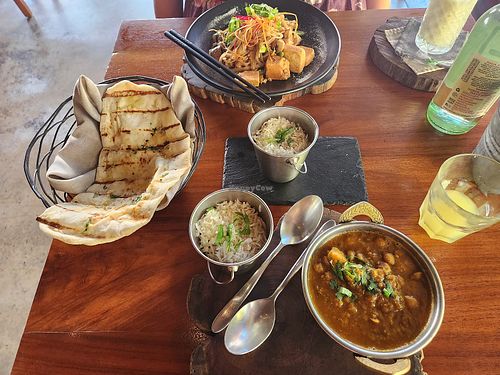 Not to authentic Indian and Thai. Chana mañana. at YUM YUM - BY George in Playa Del Carmen