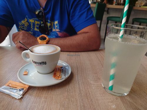 Cappuccino and lemonade also both so good! at Food Garden in Zagreb