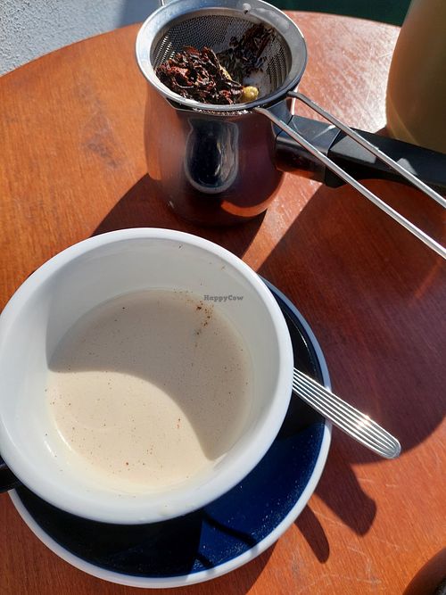 Real chai latte! Amazingly good! at Värav Coffee and Toast in Tallinn