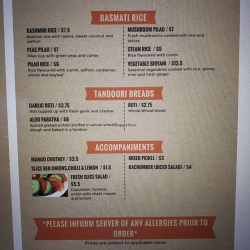  at Signature Indian Cuisine in Whitby