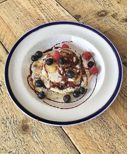 Vegan pancakes  at Venus in North London