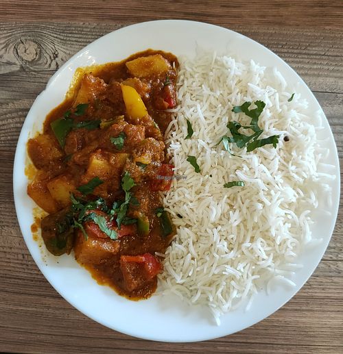 Aloo Shimla Mirch (47) at Chai & Coffee Indisches Street Food in Cologne