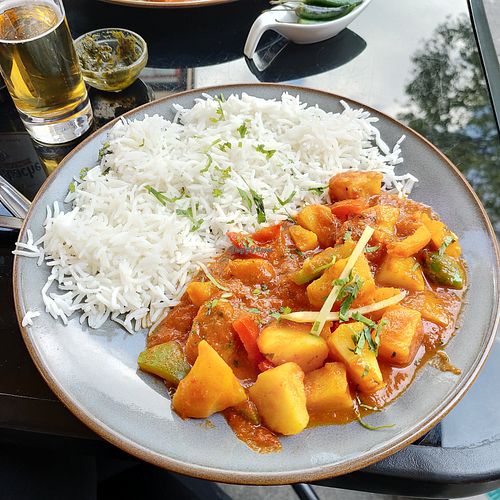 Aloo Shimla Mirch (46) at Chai & Coffee Indisches Street Food in Cologne