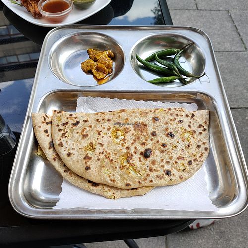 Gobi parantha at Chai & Coffee Indisches Street Food in Cologne