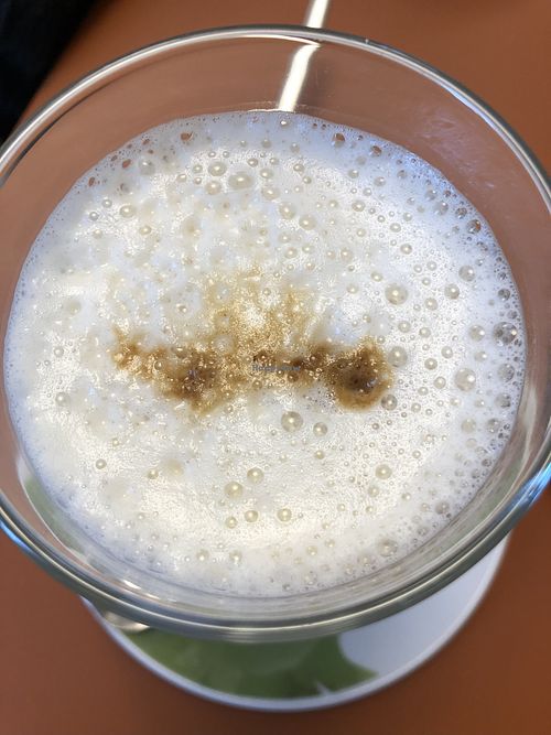 Soy latte   at Caffetteria Paideia in Turin