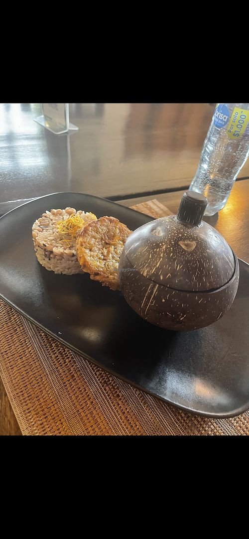 Encocado Vegetariano entree   at Rebelión in Cartagena