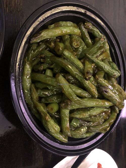 Dried sautéed string bean   at Teng's Restaurant in Levittown