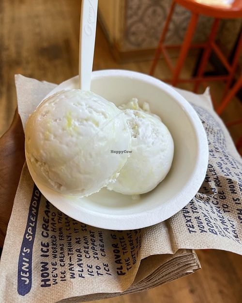 Double lemon bar scoops   at Jeni's Ice Creams in St Louis