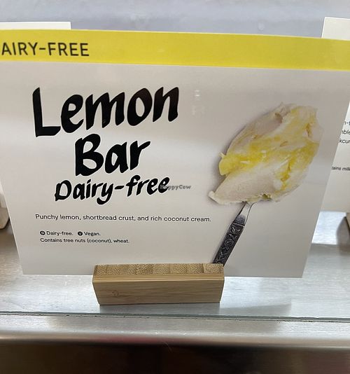 Lemon bar ingredients   at Jeni's Ice Creams in St Louis