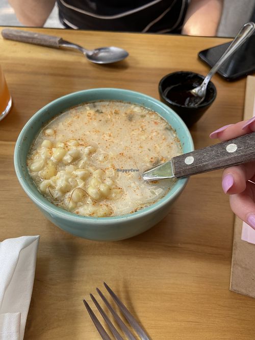 Esquites  at Changos Veganos in Mexico City