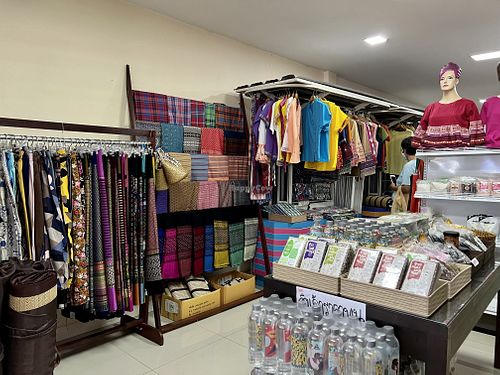 Clothes shop  at Boonniyom Santi Asoke Market ตลาดบุญนิยมสันติอโศก in Bangkok