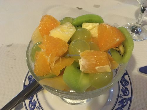 Fruit salad at Fornos de Lava in San Jorge