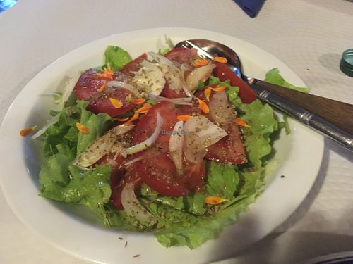 Mixed salad at Fornos de Lava in San Jorge
