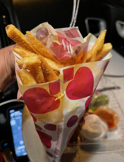 Curry fries   at Amsterdam Falafel & Kabob in Omaha