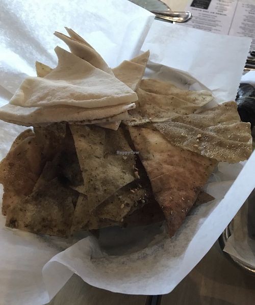 Pita chips   at Meddys - Greenwich Rd in Wichita
