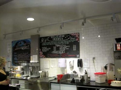 In the 'bakery section' at Veggie Galaxy in Cambridge