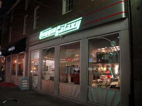 Store front at Veggie Galaxy in Cambridge