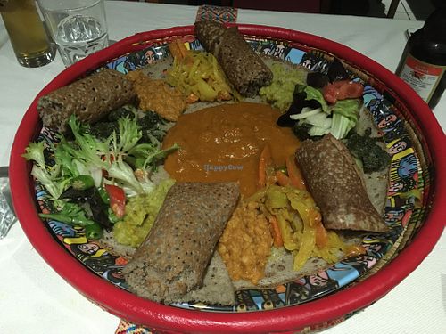 Vegetarian platter for two  at Asmara in Lyon