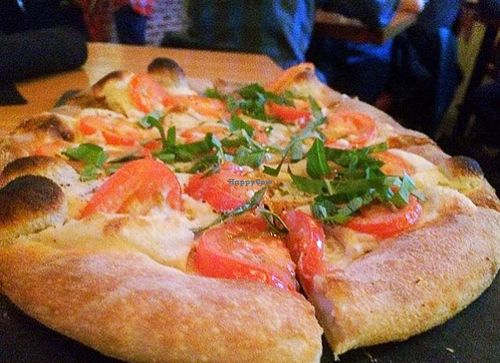 Love the cashew cheeses on the margarita pizza at Mohawk Bend in Los Angeles