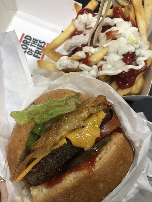 The Lot and African fries at Lord of the Fries - Melbourne Central in Melbourne
