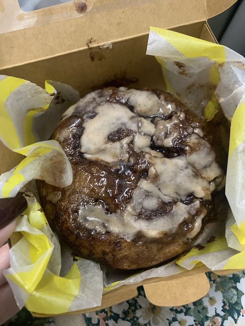 Cinnamon Chelsea bun (vegan & gf)  at The Polka Dot Bakery in East London