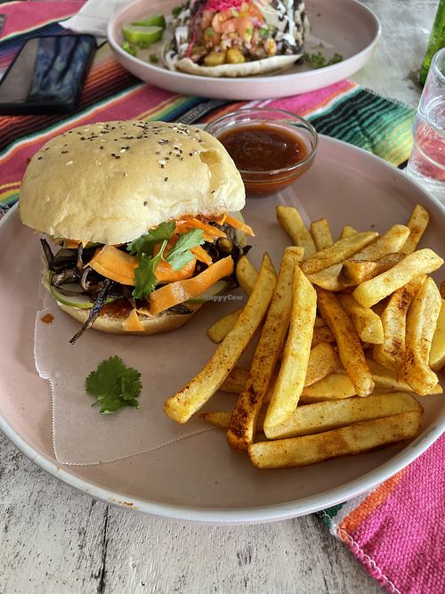 Banana ‘pulled pork'  at El Patio in Bocas Del Toro