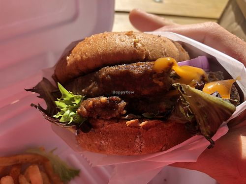 The double cheese to go  at Native Foods - Wicker Park in Chicago