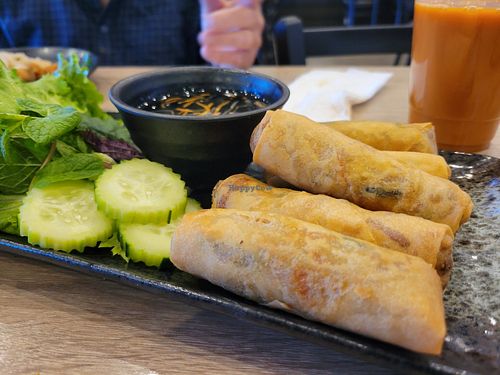 Egg rolls at Happy Buddha Kitchen in Temple City