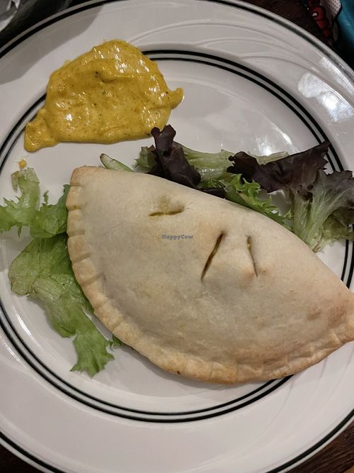 Veggie empanada  at Stone's Throw Cafe in Morris