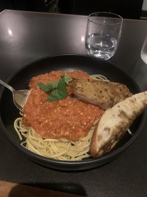 Tofu Bolognese  at La Piazzetta - Saint Jean in Quebec
