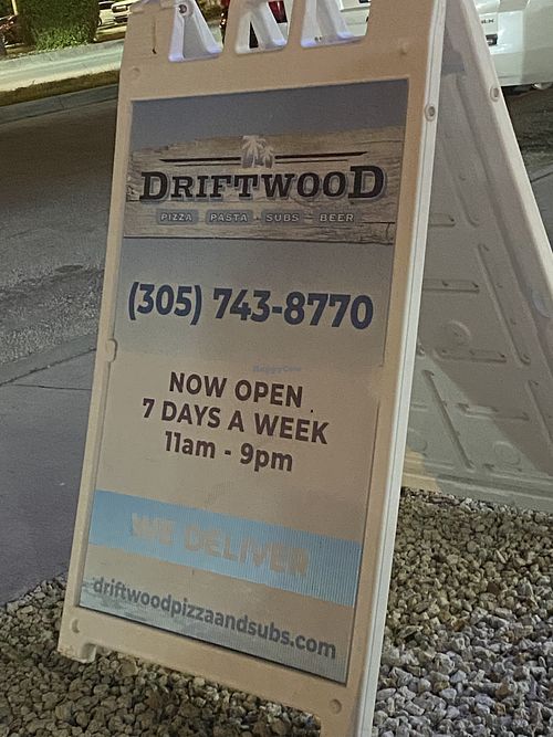Driftwood Pizza & Subs Marathon Florida Restaurant HappyCow