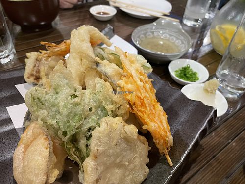 Tempura vegetables   at Furusato in Bishkek