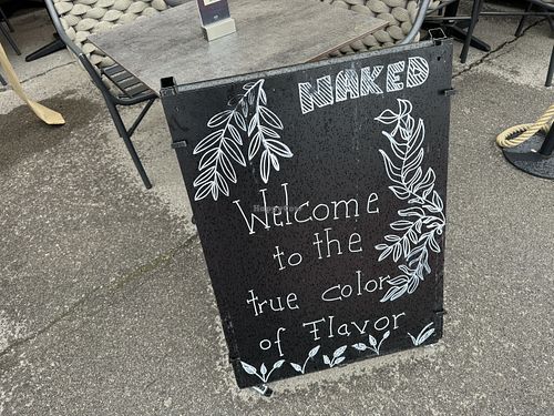 sign  at The Naked Indigo in Innsbruck
