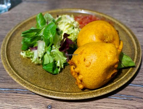 Bonda (Potato beignets) at Le Petit Veg in Paris