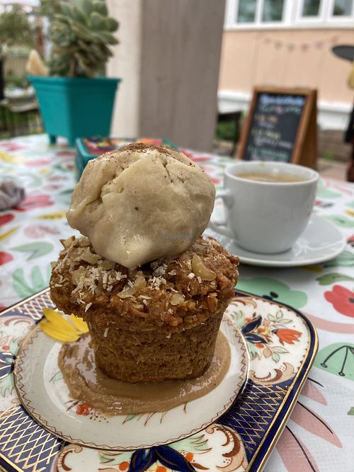 Carrot muffin   at Veggie Beer House in Valparaiso
