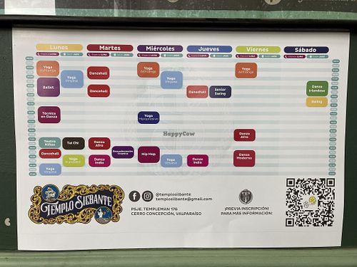 Activities of the week in two rooms belonging to the same premise   at Veggie Beer House in Valparaiso