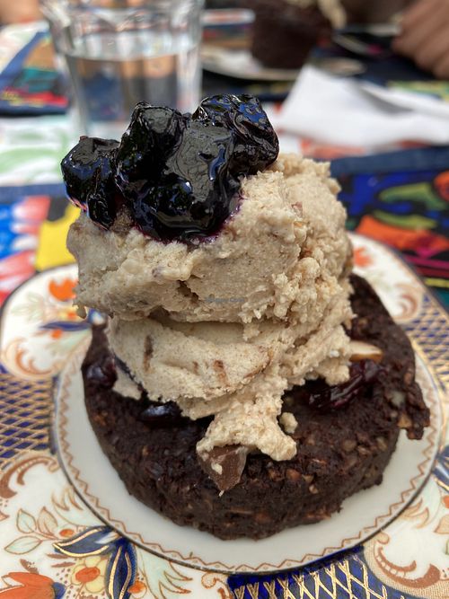 Raw brownie  at Veggie Beer House in Valparaiso