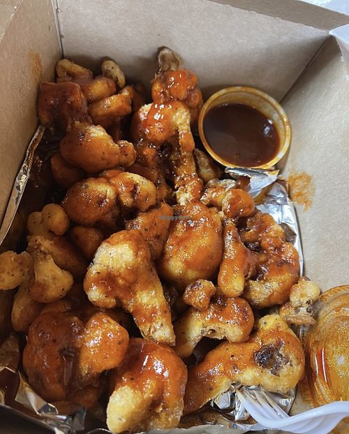 Cashville Hot cauliflower wingz  at B.A.D Wingz in Minneapolis