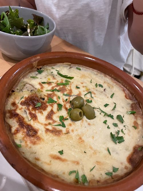 Typical gratin at A Minha Avó in Lisbon