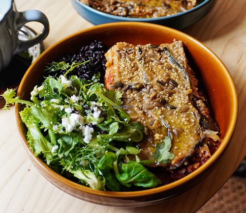 Aubergine Lasagna at Bloom Kitchen in Limoges